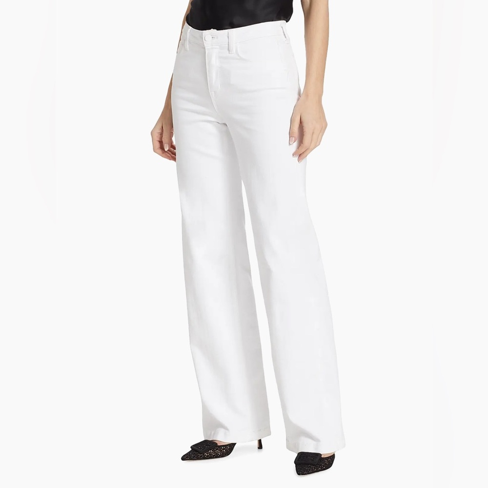 L'AGENCE White Flare & Wide Leg Jeans